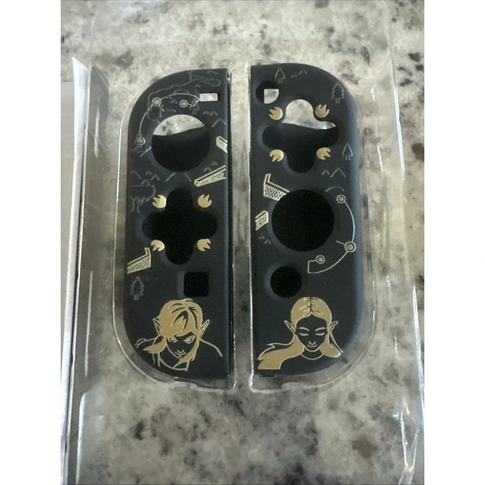 Joycon & Button Covers, Console Case, & Screen Protector Zelda Themed For Switch